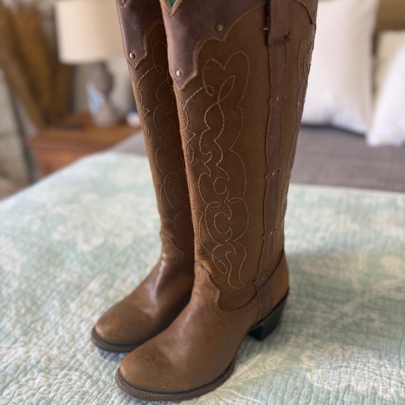 Corral Kats F Vintage C1971 Westport Shoes - Vintage Corral Kats Westport C1971 leather tall boots